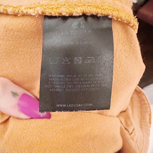 Lazy Oaf Cargo Pants Utility Style Orange - Picture 12 of 12